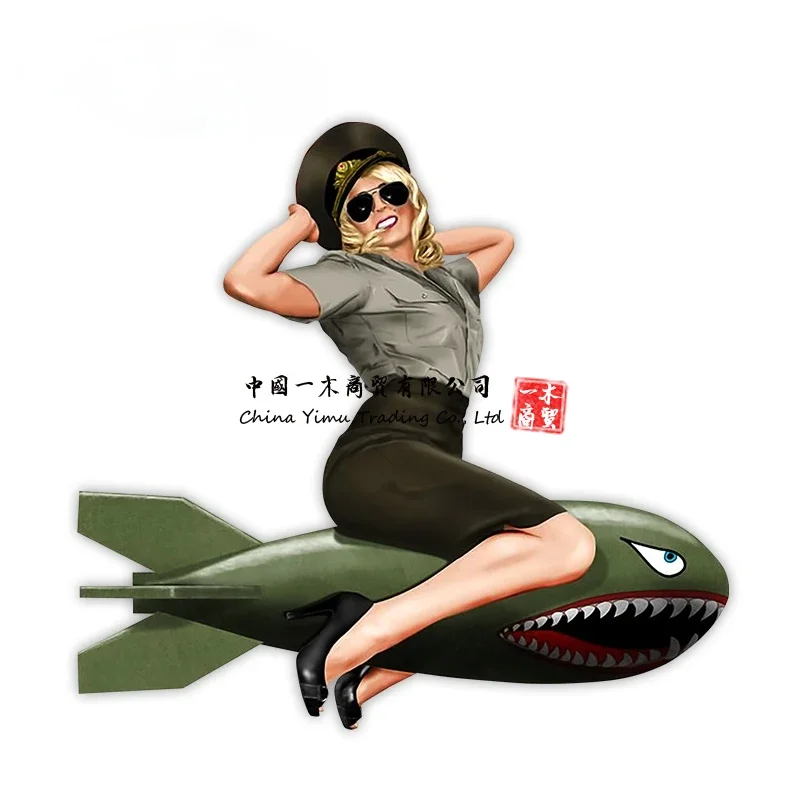 Laptop Accessories Logo - Autocollants de voiture Pin Up Girl,