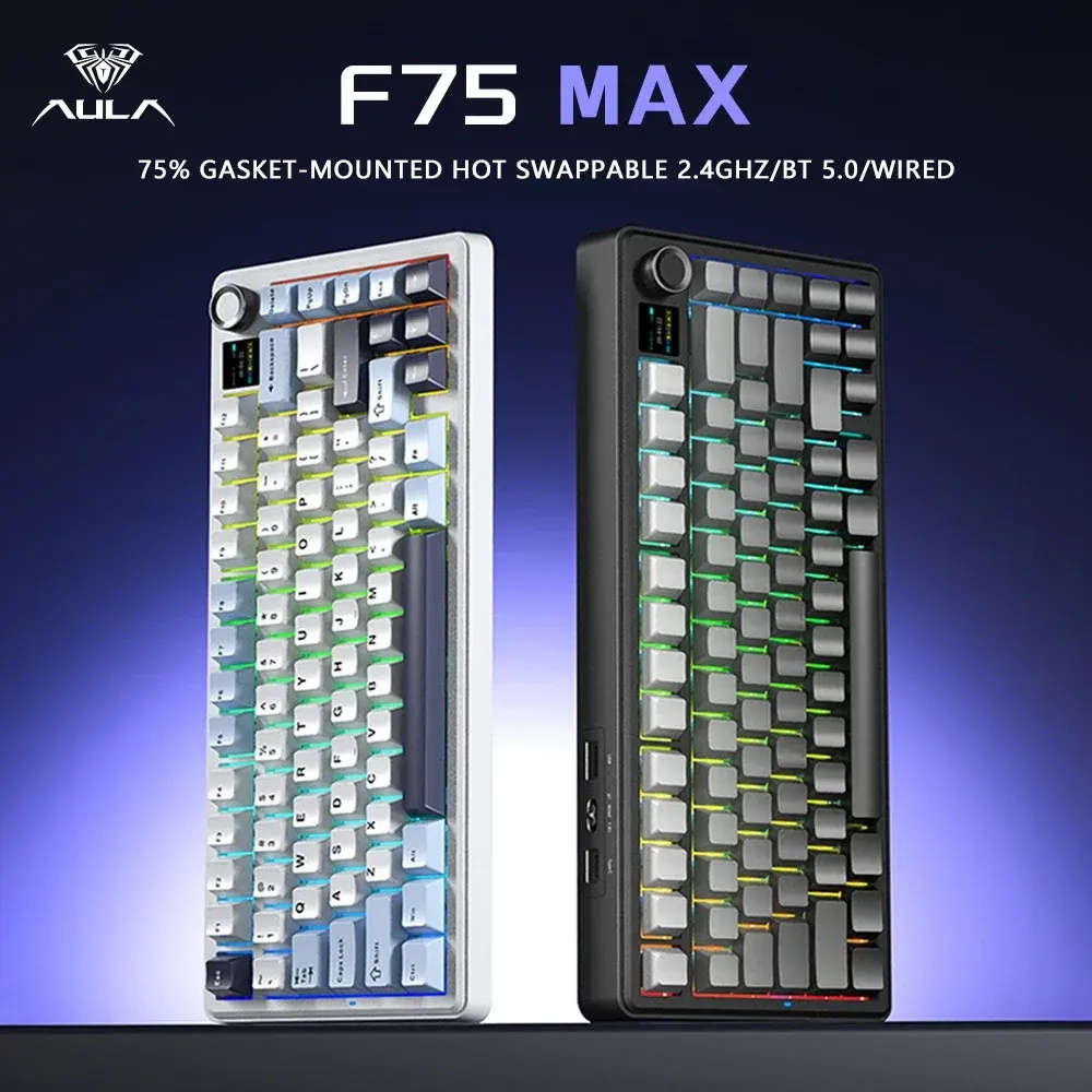 Laptop Accessories Uk - Clavier de jeu mécanique AULA F75MAX