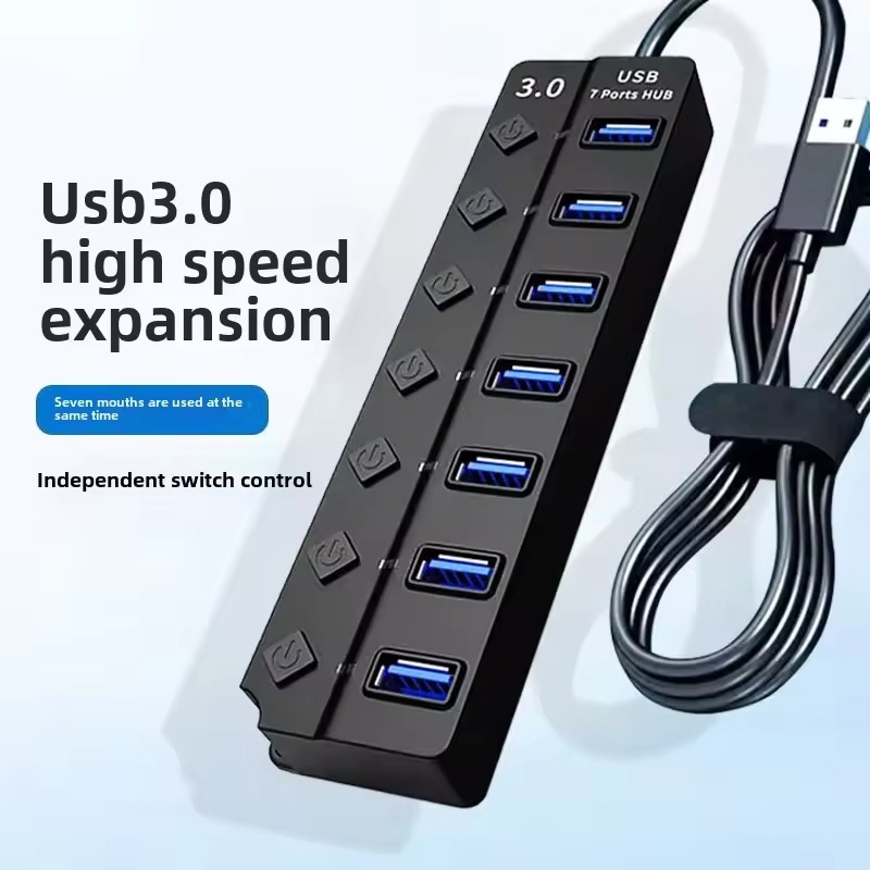Laptop Accessories Hub - Adaptateur d'alimentation USB 3.0, concentrateur USB